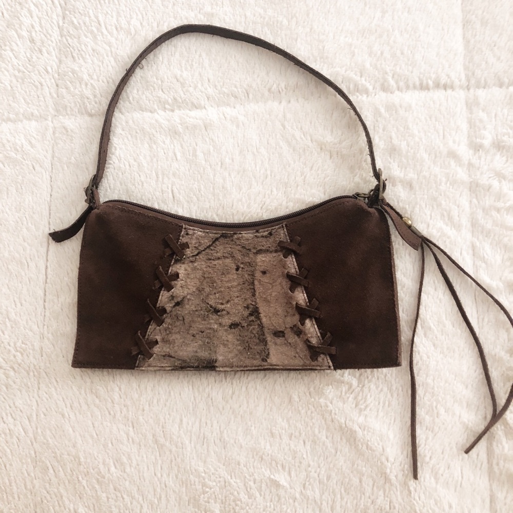 Suede purse